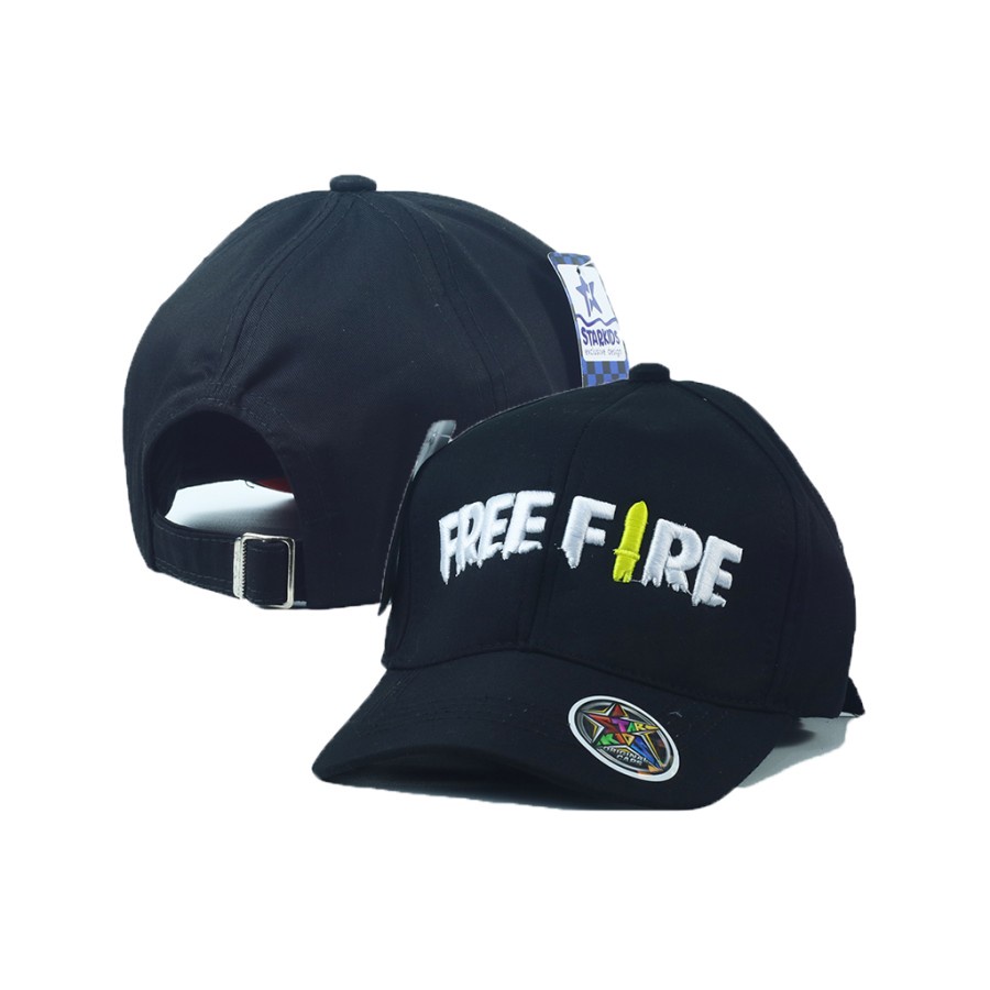 Topi Baseball  Free Fire Clip Besi Premium Pria Wanita Kekinian.