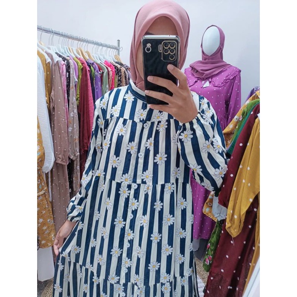 gamis linea ibu dan anak 5-10 tahun