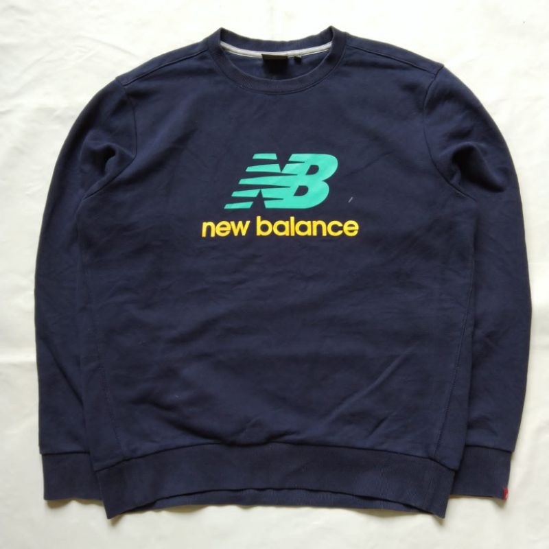 ⭐️⭐️⭐️⭐️⭐️ SWEATER KW New Bal ance original crewneck  mulus LOGO SABLON / LOGO PRINTED PREMIUM / Pak