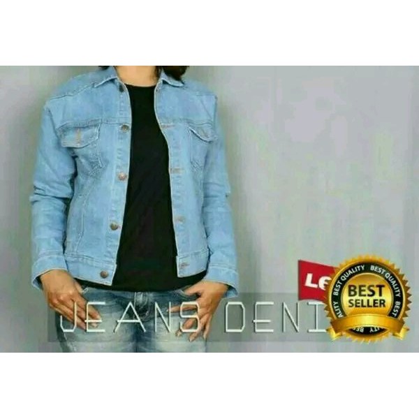 Barang Berkualitas  Jaket Jeans Wanita Levis Jaket Lengan Panjang Jaket Wanita  Murah