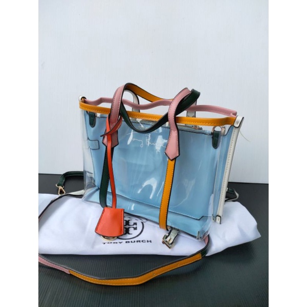 TORY BURCH CLEAR TRANSPARAN/Tas Fashion Wanita