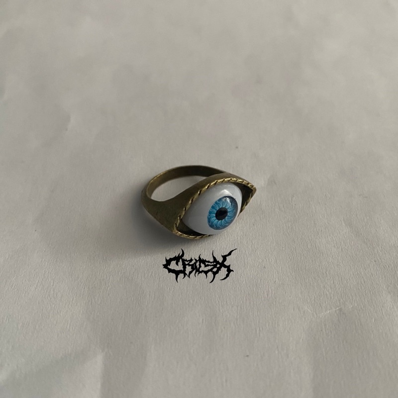 EYE RING / BLUE EYE RING / CINCIN MATA / CINCIN TITANIUM / AESTHETIC RING / CINCIN ESTETIK / CINCIN AESTHETIC / CINCIN PRIA / CINCIN WANITA / CINCIN PRIA WANITA