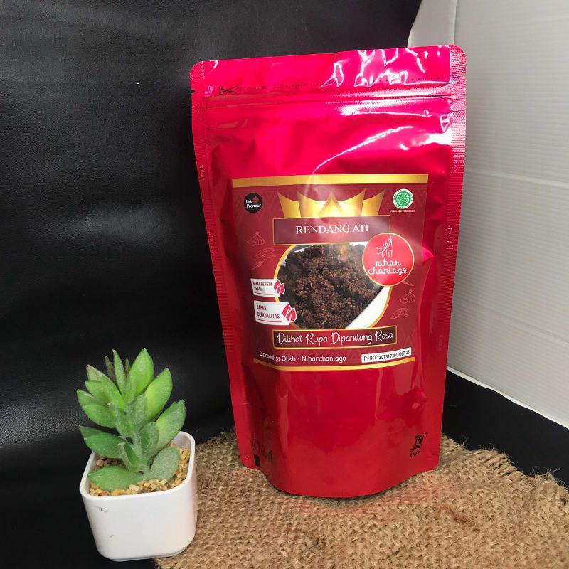 

Rendang Ati Niharchaniago 250 gr | rendang ati | rendang padang | makanan instant | makanan siap saji