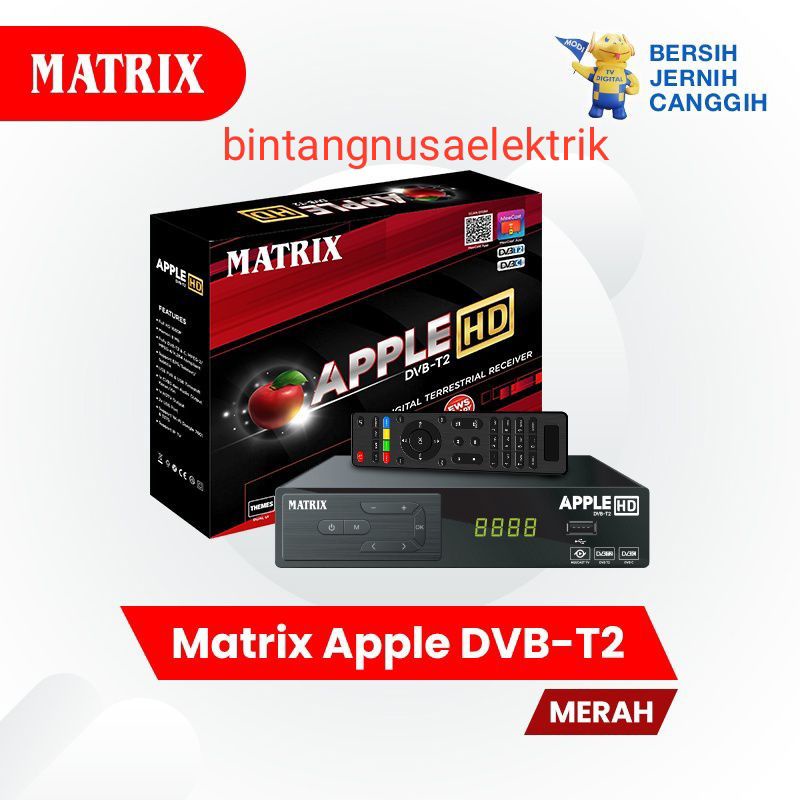 Matrix Apple Merah Full HD/ Set Top Box Matrix Apple Merah Full HD/ Digital Terrestrial Receiver Matrix Apple Merah Full HD/ DVB-T2 Matrix Apple Merah Full HD/ STB Matrix Apple Merah Full HD