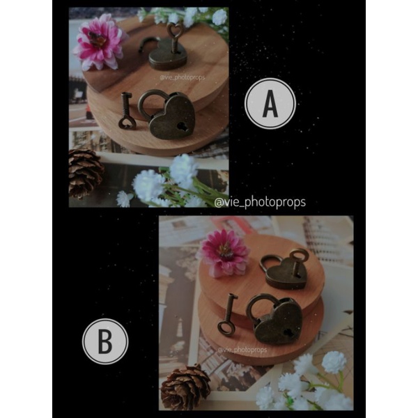 1 pc GEMBOK ♥️ Kecil/sedang (Gembok unik/propsfoto)