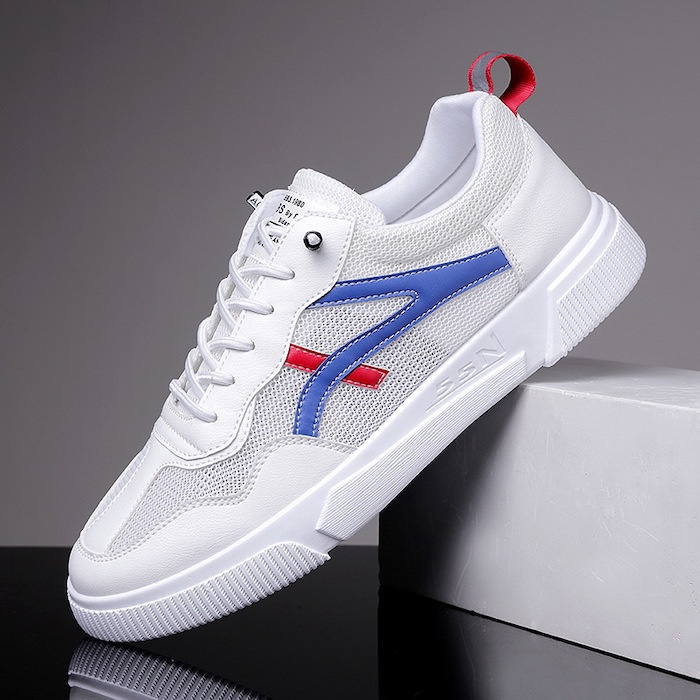 131478 Sepatu Sneakers Pria Sport Casual Santai Keren Import Men's Breathable Net Shoes Bertali Nyaman Dipakai