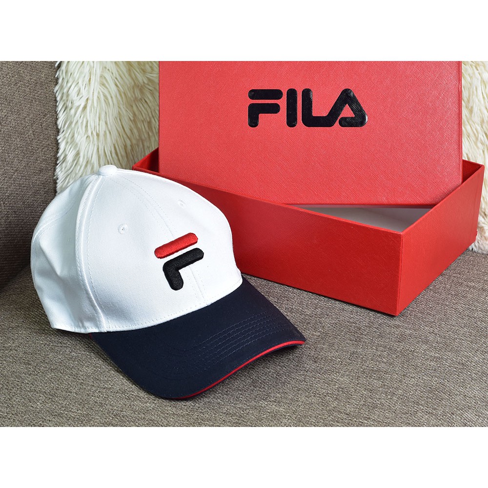 SALE  Topi Fila Baseball Jaron F Logo Embroidered Canvas AHC070