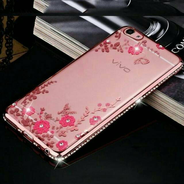 Casing VIVO V3/ VIVO V5/ VIVO Y55 Flower Bad Softcase Series List Diamond