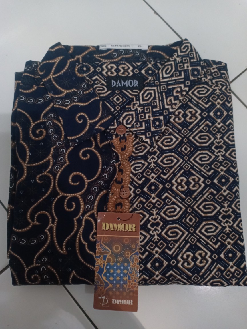 Elgo Bd Damor (cressida) Kemeja Batik Lengan Pendek Pria Reguler Baju Batik Cowok Original 100%