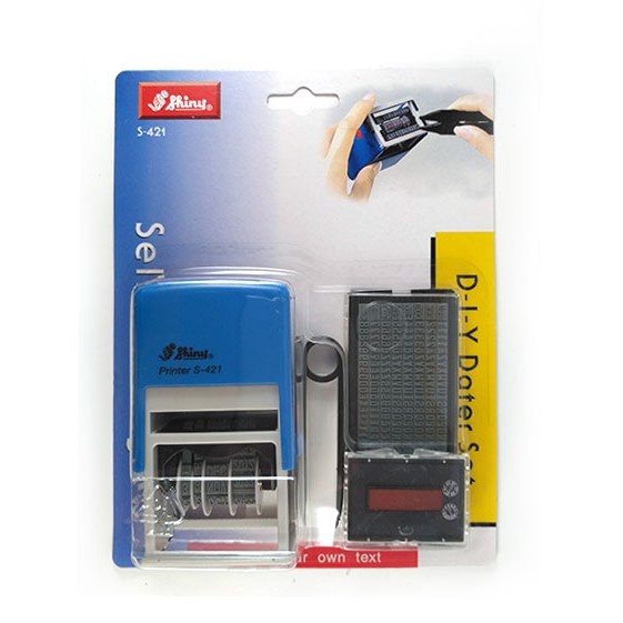 

S-421 Stempel Shiny Self-Inking Printing Kit Dater