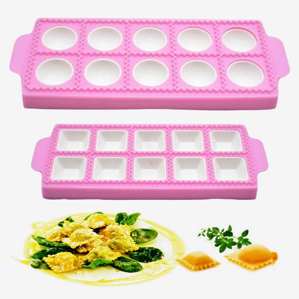 Quinton Ravioli Maker 1pcs Mini Wonton, Kualitas Dua Pembuatan Cepat Bulat/ Persegi Food Grade Pasta Attachment