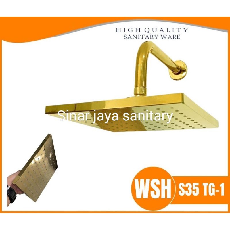 Wall shower kotak gold stainless / shower wall