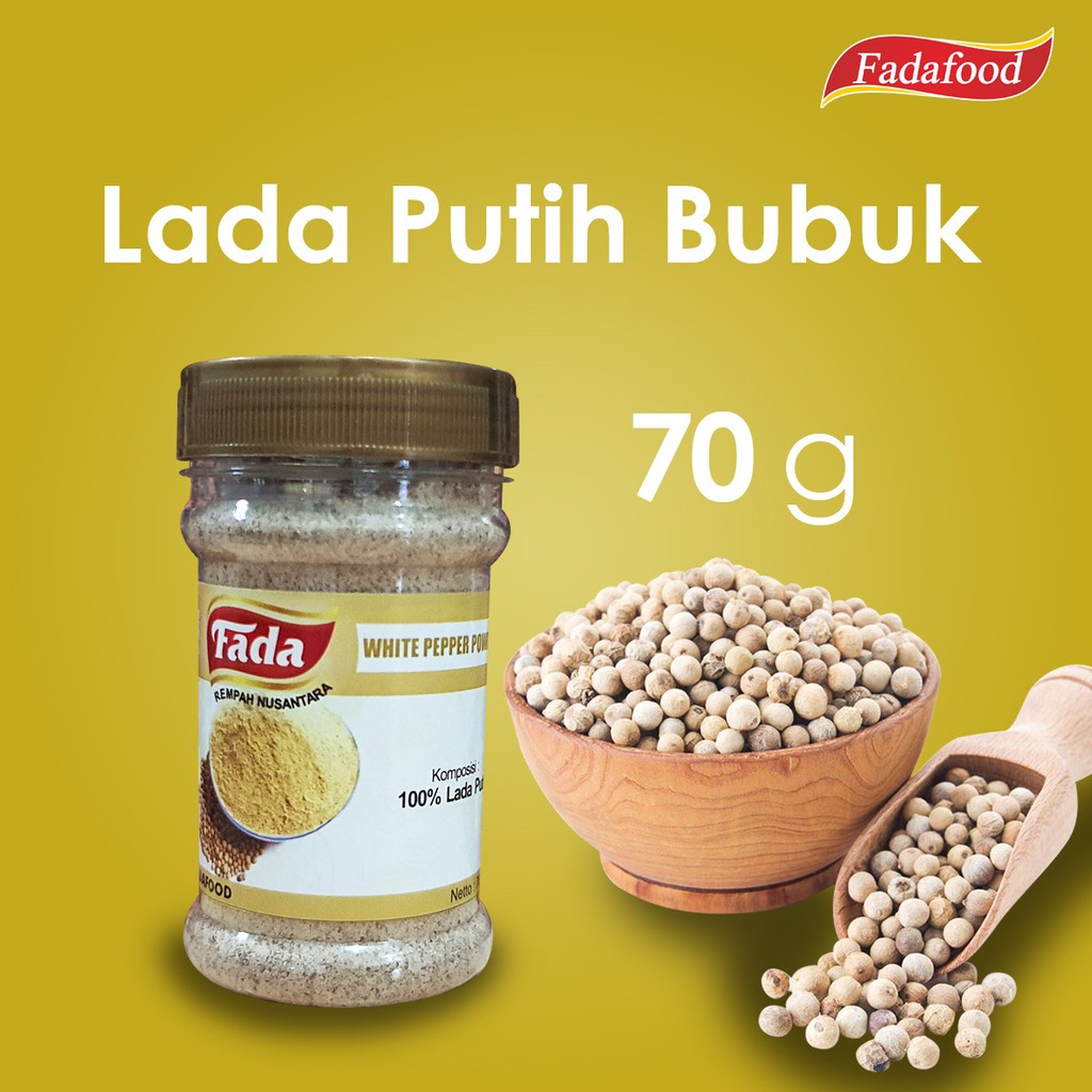 

Lada Putih Bubuk / White Pepper Powder 70gr
