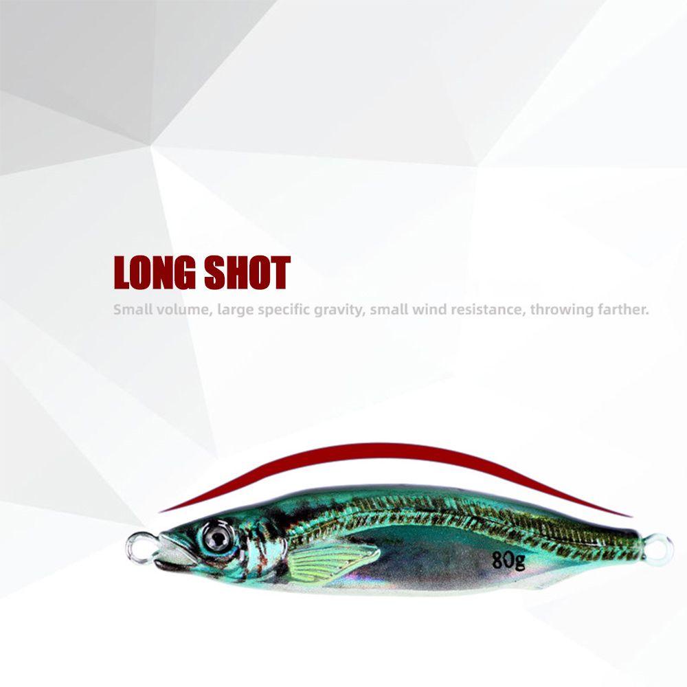 Preva Simulasi Logam Memancing Umpan Pancing Laut Warna-Warni 40G Lead Casting