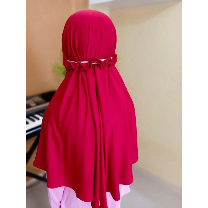 HIJAB INSTANT ANAK / KERUDUNG INSTANT UNTUK ANAK ANAK / HIJAB MASKER ANAK / JILBAB INSTAN ANAK CASSY 6-8 TAHUN