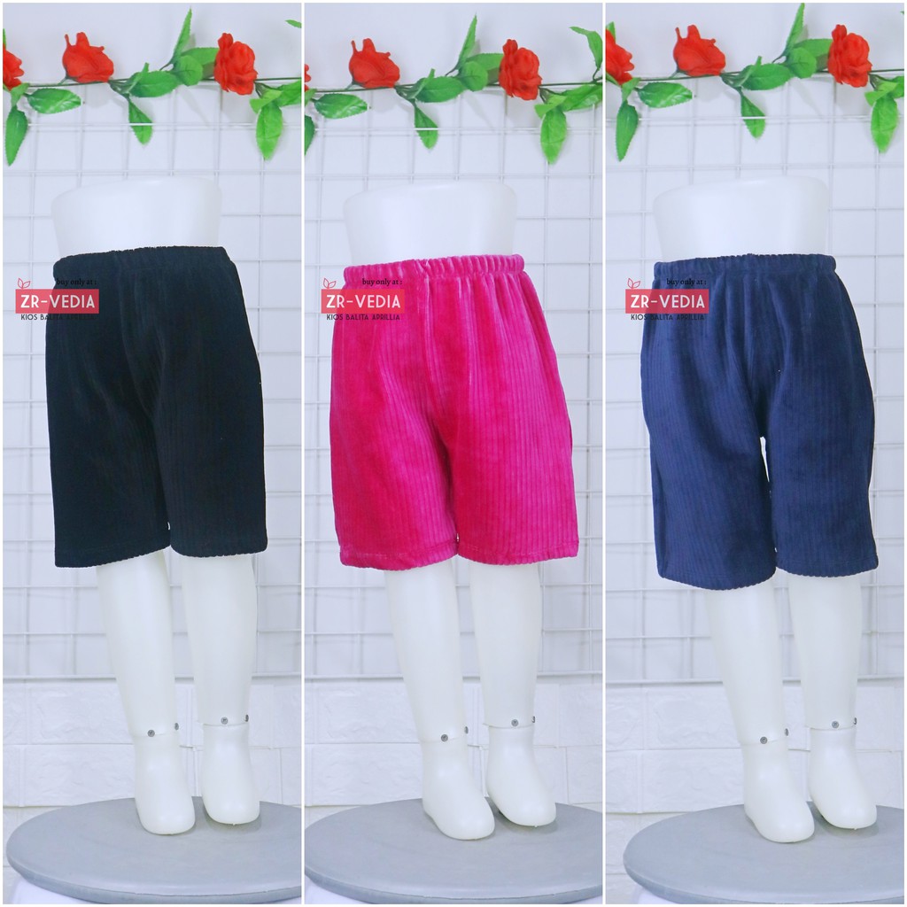 Code Short Pants uk 3-5 Tahun / PREMIUM Anak Perempuan Celana Polos Ketat Pendek Main Balita Cewek