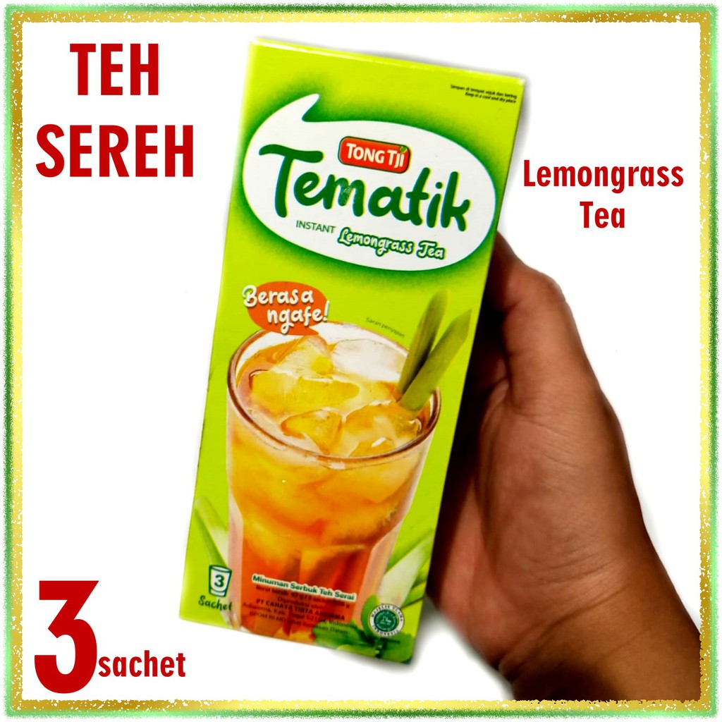 

Teh Tematik Instan Lemongrass Tea isi 3 sachet Minuman Sereh Tong Tji