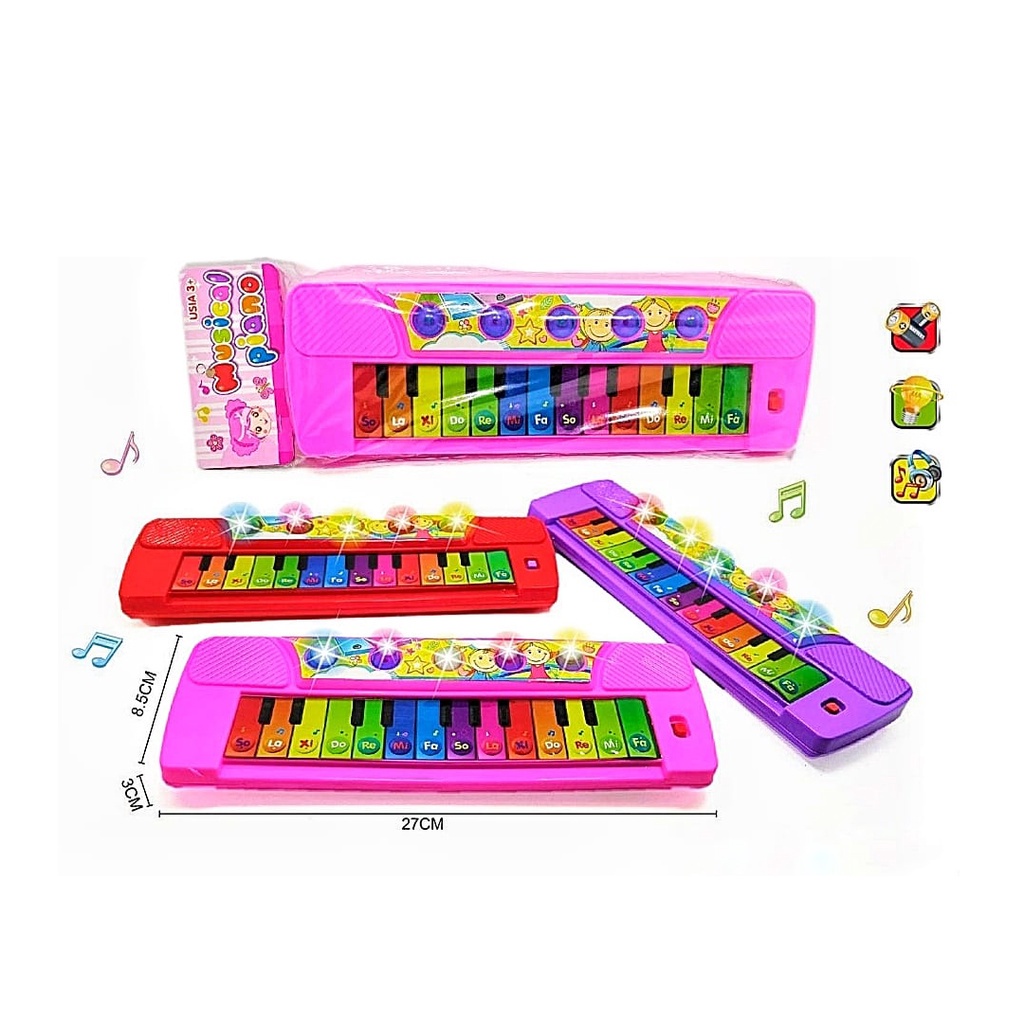 Edufuntoys -  MUSIC PIANO/ animal farm Piano / vehicle piano / music elf mainan piano anak-6