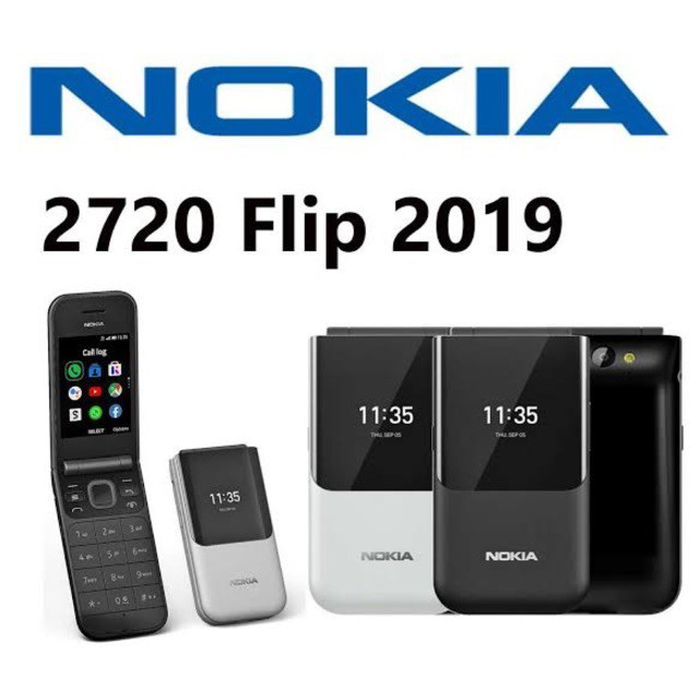 NOKIA 2720 FLIP DUAL SIMCARD BAHASA INDONESIA NEW FULLSET NOKIA MURAH
