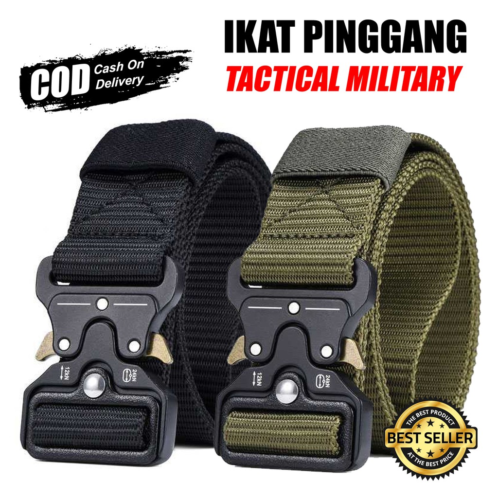 Ikat Pinggang | Sabuk Tactical Military Men Belt Bahan Canvas Panjang 125cm