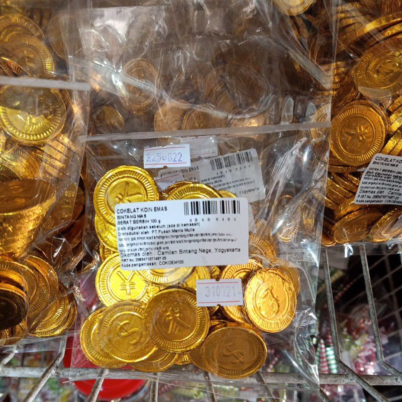 

Cokelat koin 100 gram