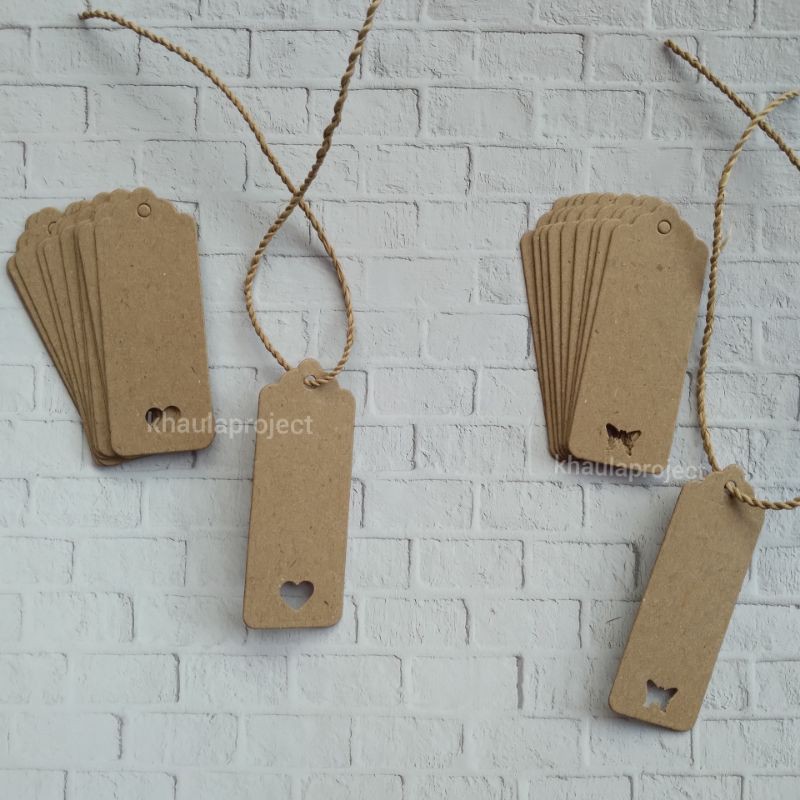 

15 pcs Die cut hangtag baju /kartu ucapan /blank hang tag /ang tag rustic/ paper craft /scrapbooking