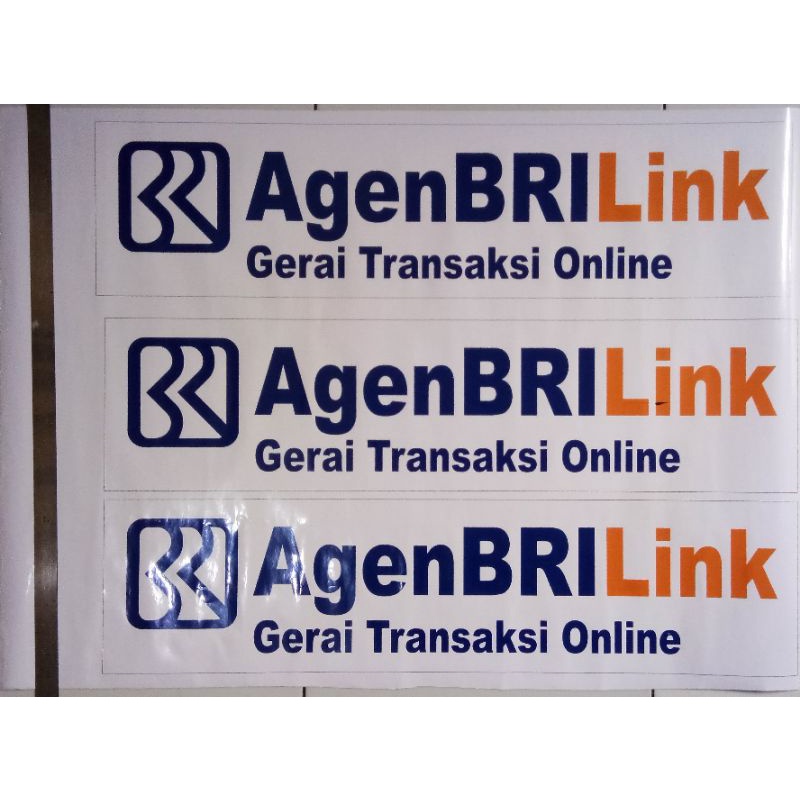 

Stiker Agen BRILink Ukuran 80 cm x 20 cm