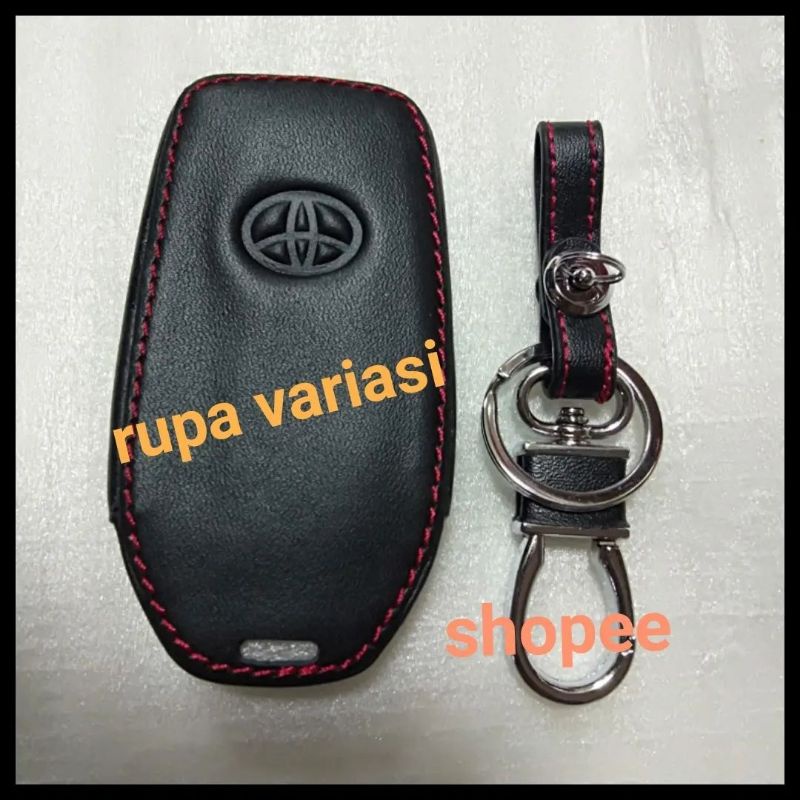 sarung cover remot remote mobil toyota all new fortuner / zenix 2016 sampai 2023 / 2017 2018 2019 2020 2021 2022 vrz srz kulit