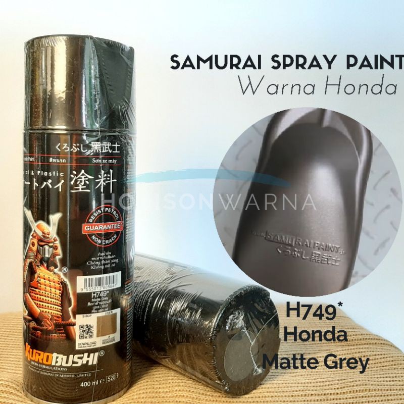 Pilox Cat semprot SAMURAI PAINT - HONDA MATTE GREY H749*