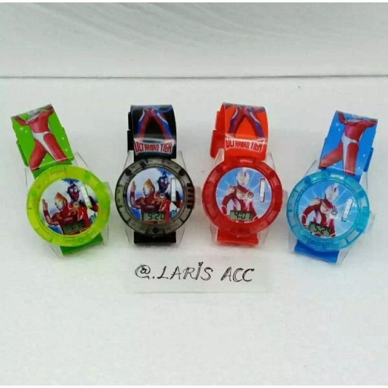 Jam Anak Jam Tangan anak melody laser Jam Tangan anak karakter Ultramen