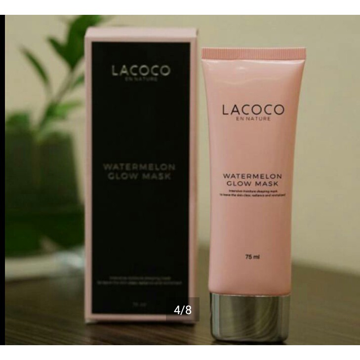 [lacoco] watermelon golw mask (kulit jadi shiny &amp; firming gitu loh dan ini gak perlu bilas) lacoco