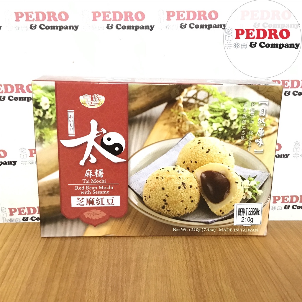

Royal Family - Red bean sesame mochi/ moci kacang merah wijen (210 gr)