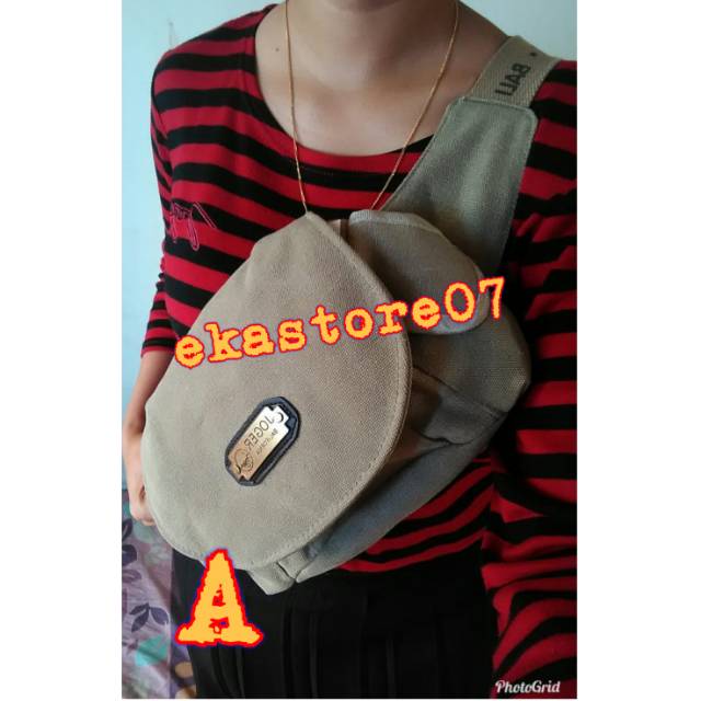Tas Slempang Joger Bali Ready yg B dan D