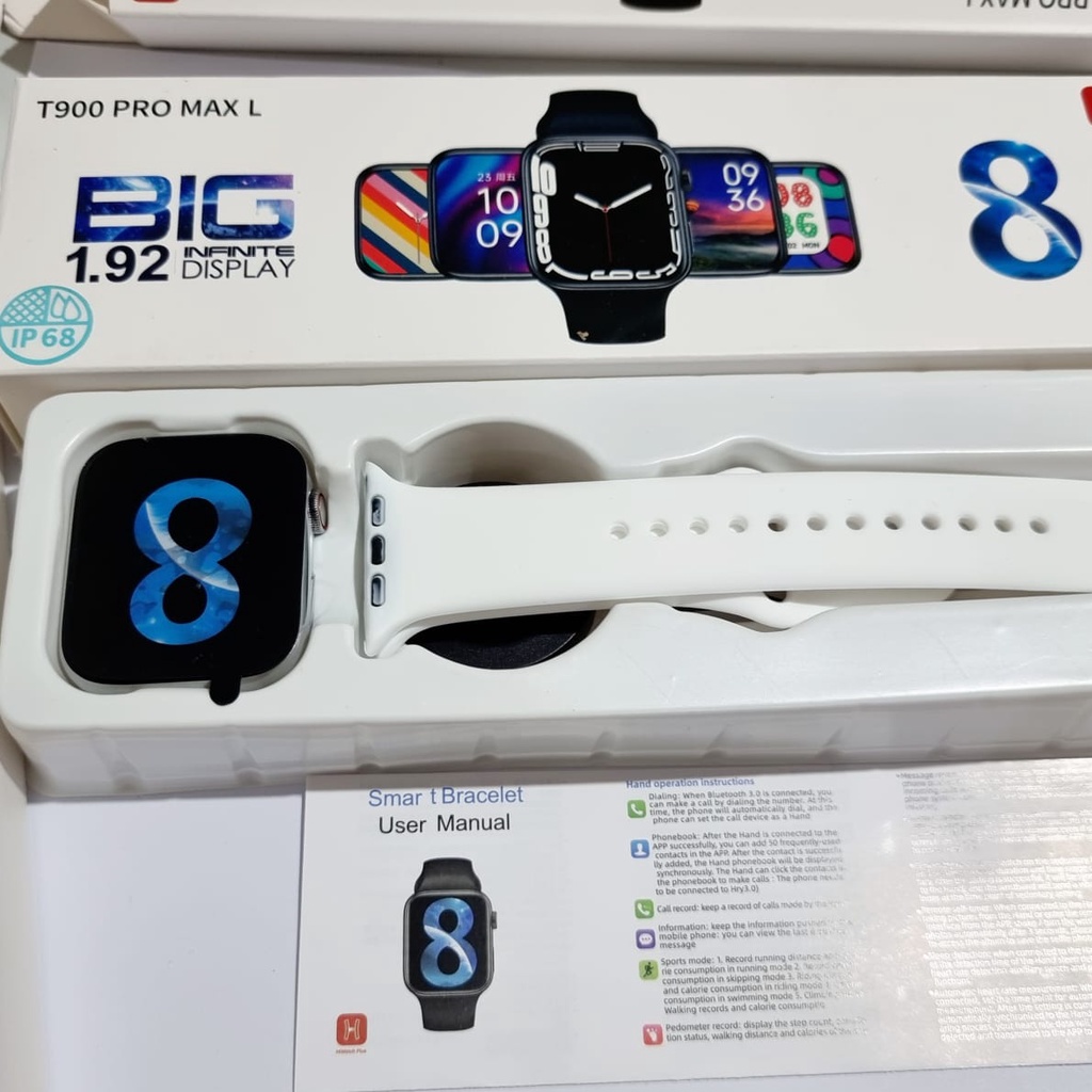 FREE TALI BISACOD SMARTWATCH T900 PROMAX L SERIES 8 hiwatch plus BISA SCROLL SMARTWATC WANITA/PRIA TERBARU!!