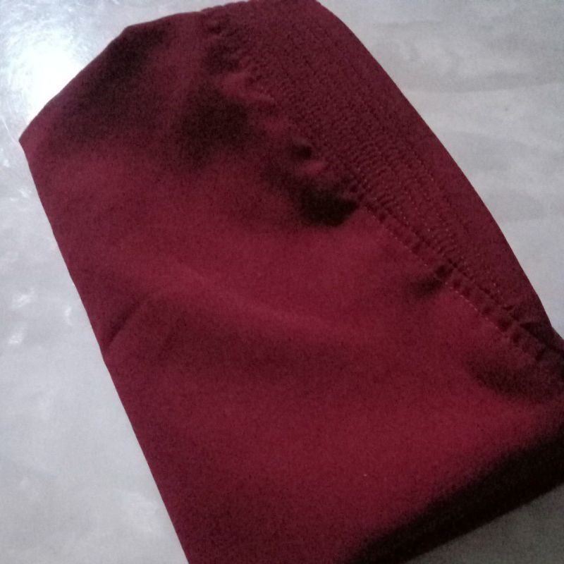 KERUDUNG MARYAM PET / BERGO PET TALI / HIJAB INSTAN-MAROON