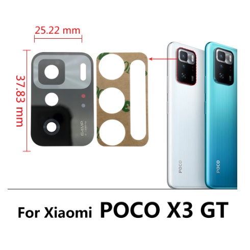 Camera Lens Lensa kamera kaca kamera belakang Xiaomi Poco X3 GT