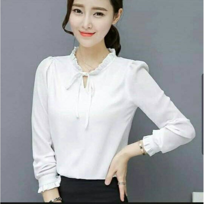 blouse wanita elegant / atasan kantor