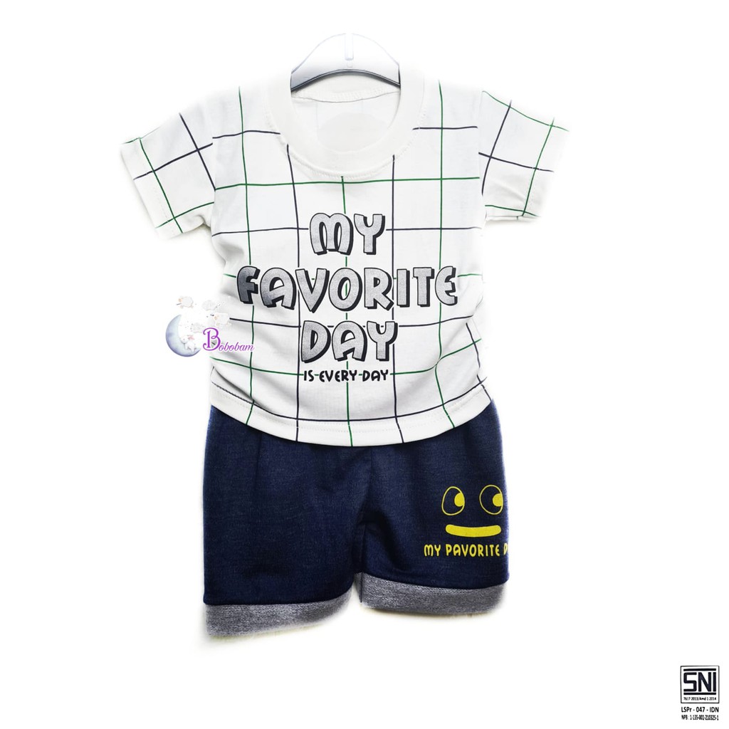 ECER BOBAAM MY FAVORITE DAY SETELAN ANAK LAKI-LAKI / SETELAN ANAK HARGA GROSIR-1