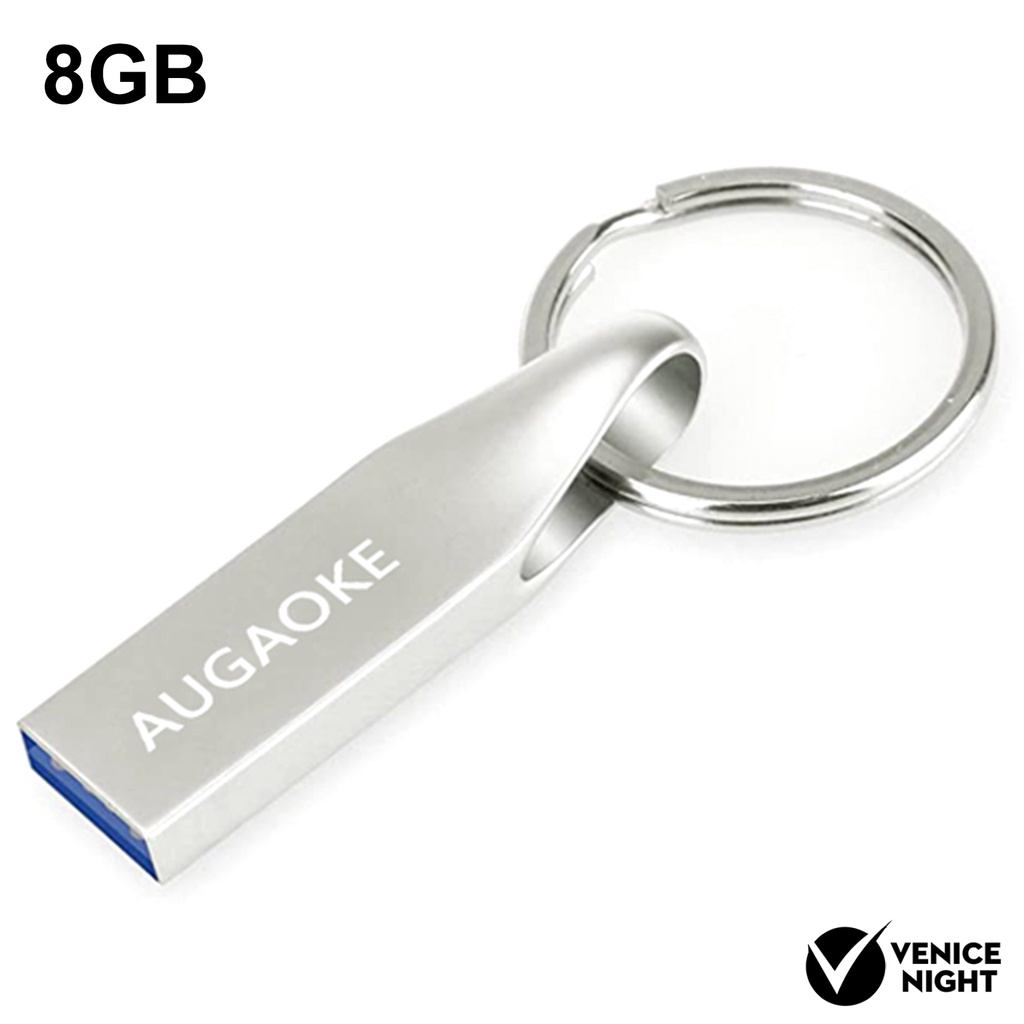 (SF) Augaoke 8 / 16 / 32 / 64 / 128GB Flashdisk USB 3.0 Plug &amp; Play Bahan Logam Untuk Mobil