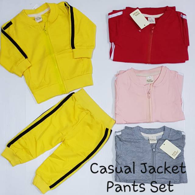 Casual Jacket Pants Set/Setelan Anak/Setelan Jaket Anak/Setelan Bayi