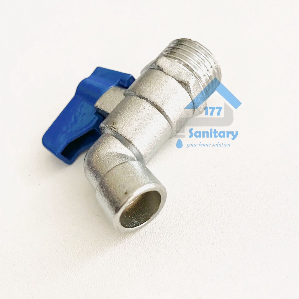 Kran air Pendek 1/2 inch TM12-keran air bola kecil mini tembok taman valve faucet kran garasi cebol irit tempat small kran mesin cuci /i21