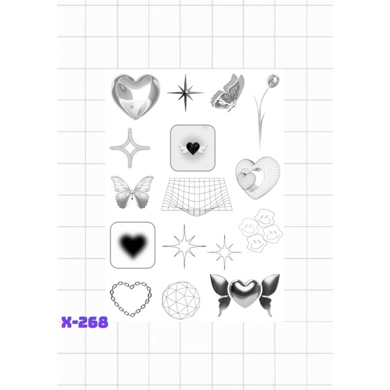 

STIKER TUMBLR AESTHETIC MONOKROM X-268