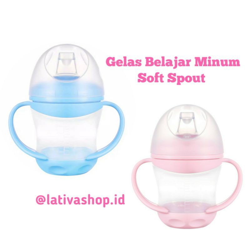 TRAINING CUP Soft Spout Gelas Botol Latihan Anak Minum Lunak Lentur