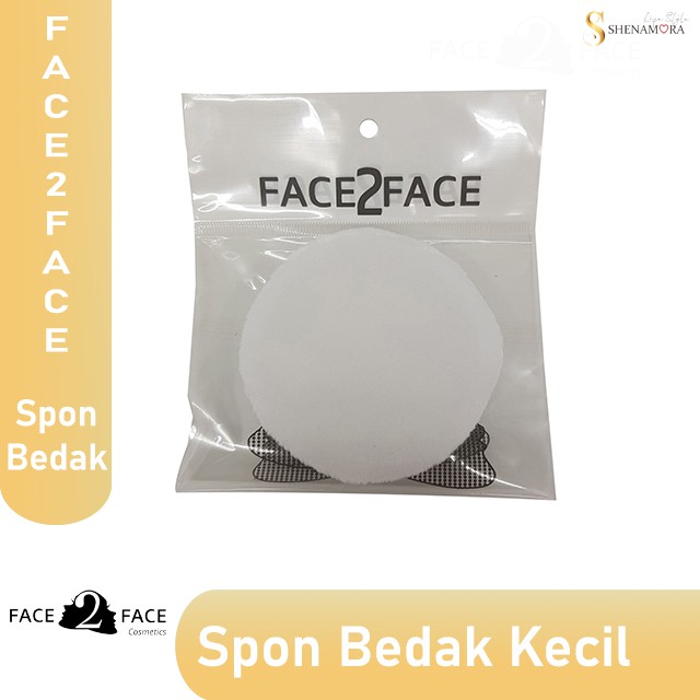 Face 2 Face  Spon Muka / Spon Bedak Tabur Type Bulat