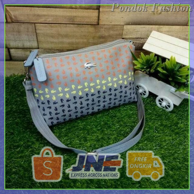 Hot Promo Supplier tas wanita murah branded import sale batam LACOSTE MINI OMBRE Baru  -  SKUSB02