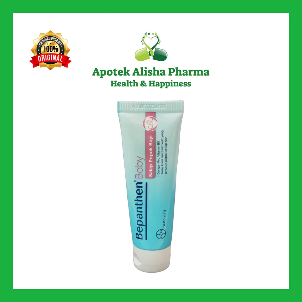 Salep Ruam Popok Bayi/Bepanthen Baby Nappy Care Ointment 10/20gr-Bepanten Krim Pantat Bayi Lecet/Merah