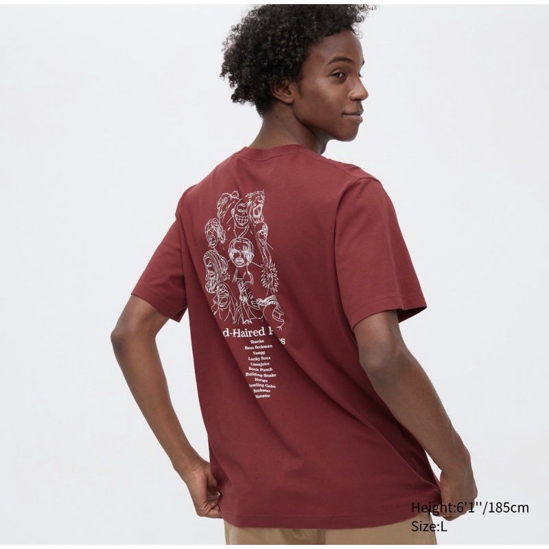 T-SHIRT UNIQLO X ONE PIECE RED (ORI)