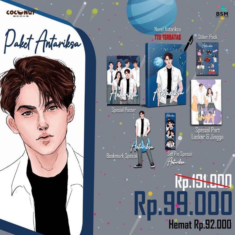 Ready Novel Antariksa Tresia Plus Bonus Shopee Indonesia