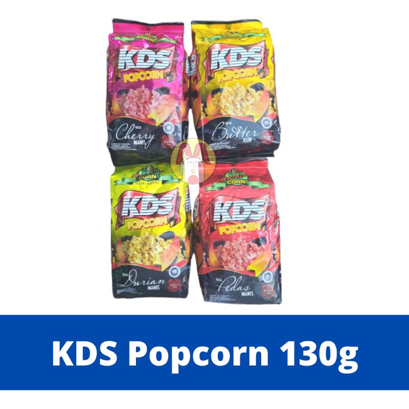 

KDS Popcorn 130g & 80g TERMURAH Brondong Jagung Rasa Butter Coklat Cherry Pedas Durian Pandan