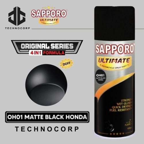 

Cat SAPPORO ULTIMATE OH01 MATTE BLACK HONDA ORIGINAL SERIES DOFF VARIO